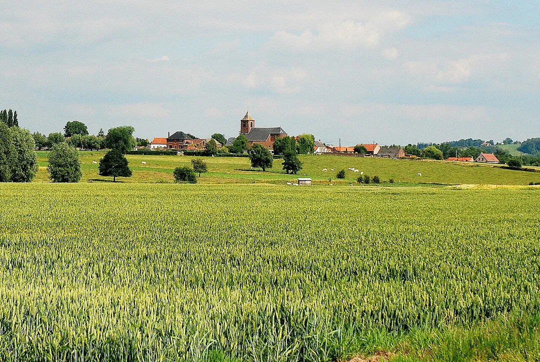 le village de Dergneau dans la province du Hainaut en Belgique