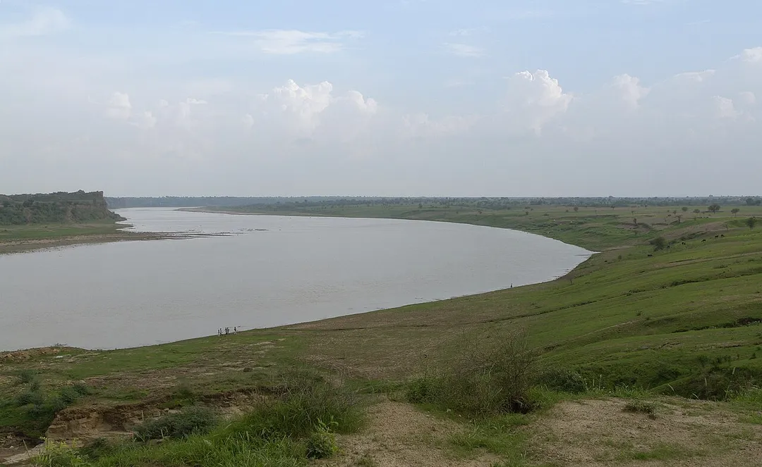 Chambal river near Dhaulpur, India.