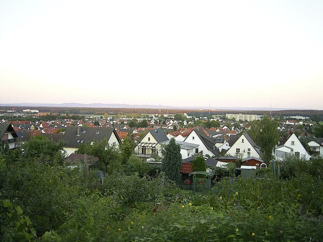 Dietzenbach Hessen Stadtansicht, vom Wingertsberg aus aufgenommen