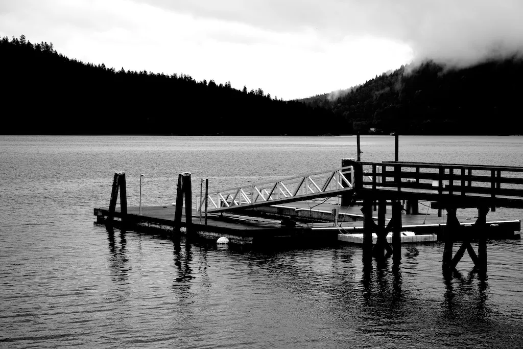 Dock on Indian Arm in Dollarton, North Vancouver, BC