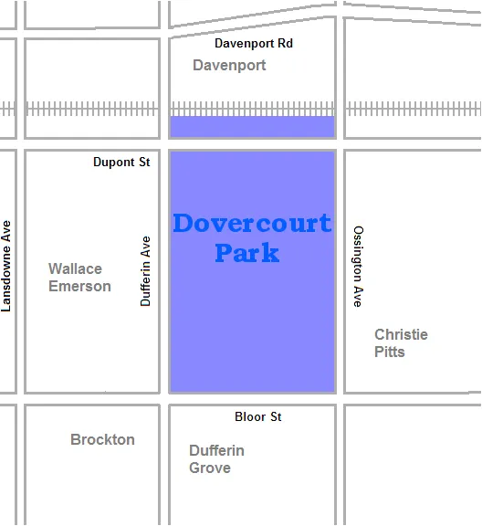 map of w:Dovercourt Park