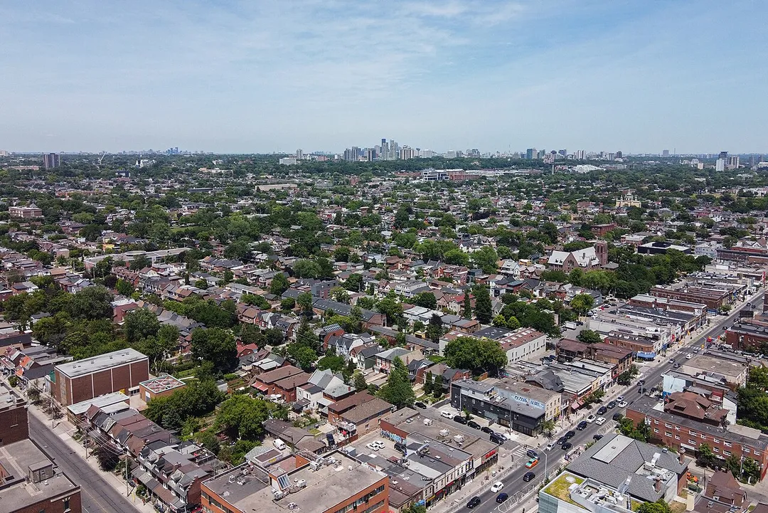 Aerial view of Dovercourt Park