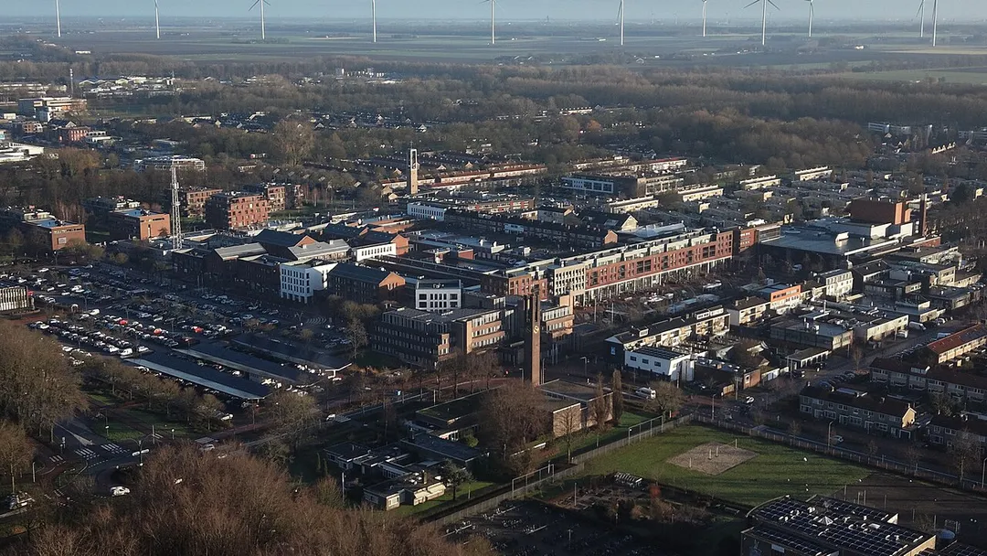 The town center of Dronten, Flevoland, NL