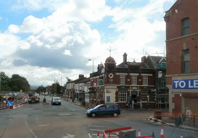 Town centre of Droyslden, Greater Manchester