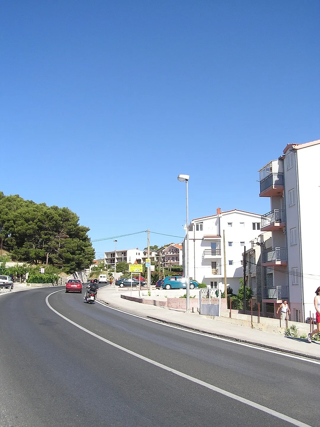 State road 8 in Duće, Croatia