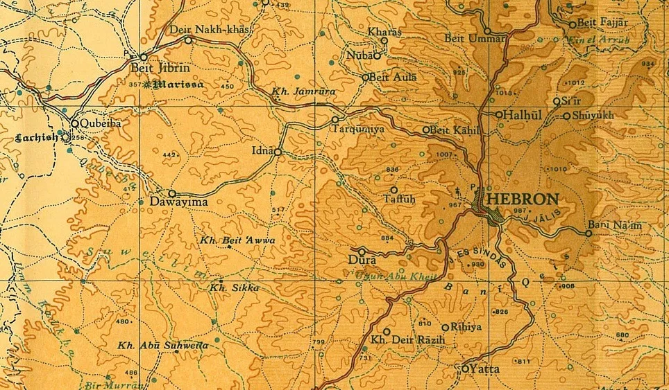 Dawayima 1945 1:250,000