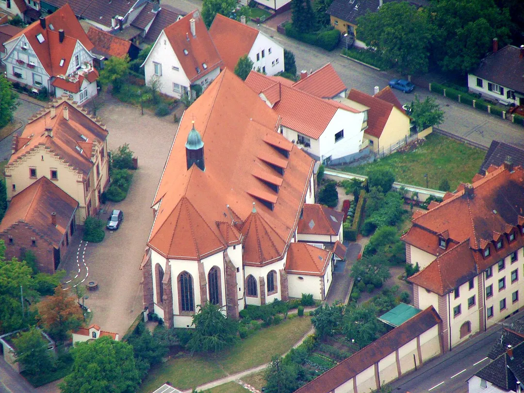 Luftbild-Aufnahme vom Kloster Maria Bickesheim