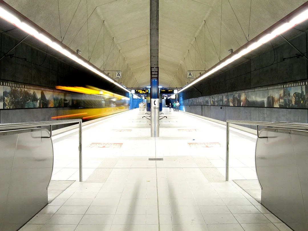 Killesberg subway station in Stuttgart