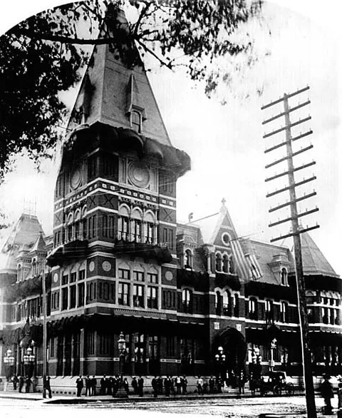 Baltimore and Potomac Railroad Terminal, 6th Street &amp; Constitution Avenue, Washington, D.C. Opened in 1873, demolished in 1908.