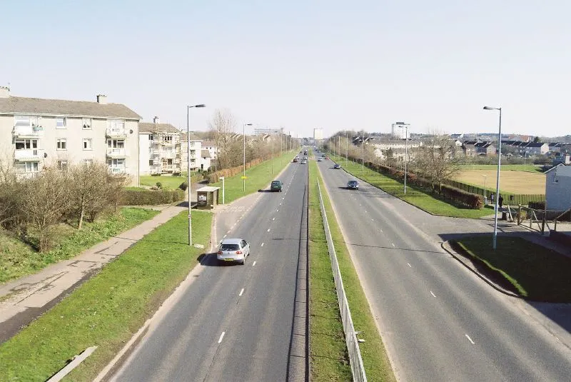 This road runs right behind the street where I used to live in Scotland.