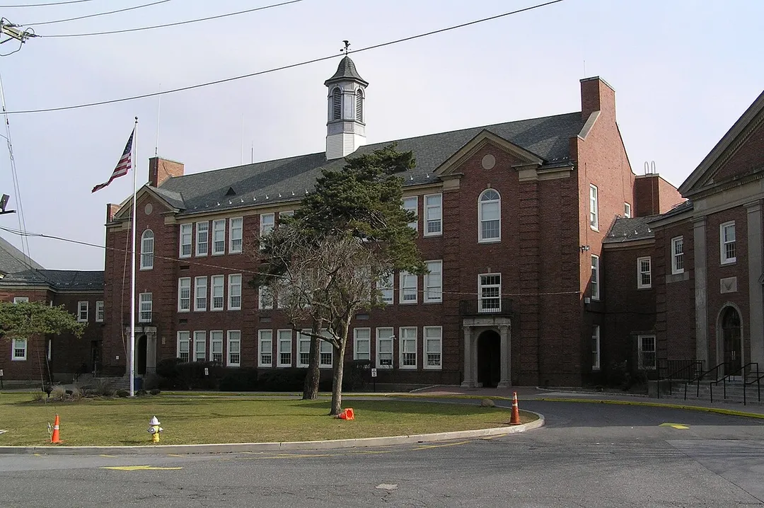 A photograph of Eastchester High School, Eastchester, NY, taken in February 2012