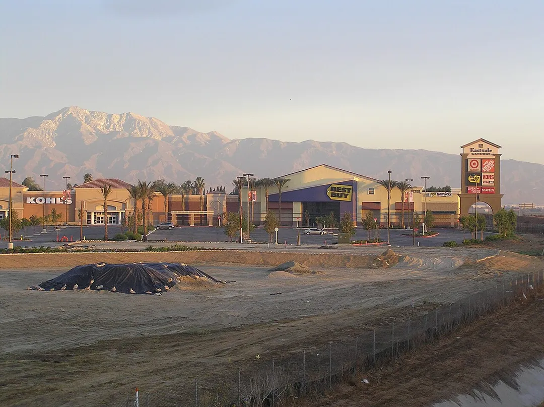 The commercial center in Eastvale.