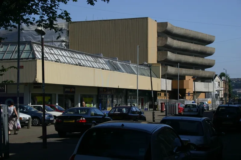 Ebbw Vale town centre.