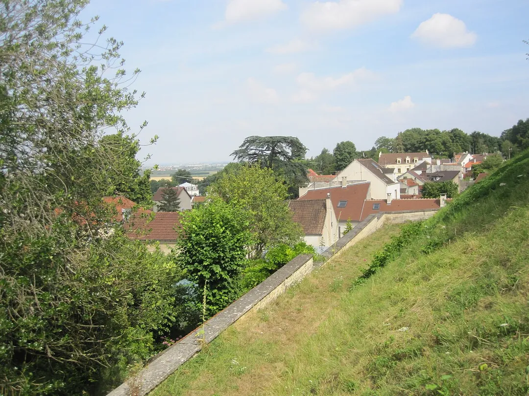 Photo taken from the Château d'Écouen of the Town of Écouen, France.