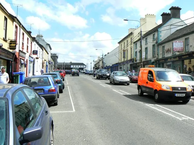 Main street Edenderry Looking north-east.