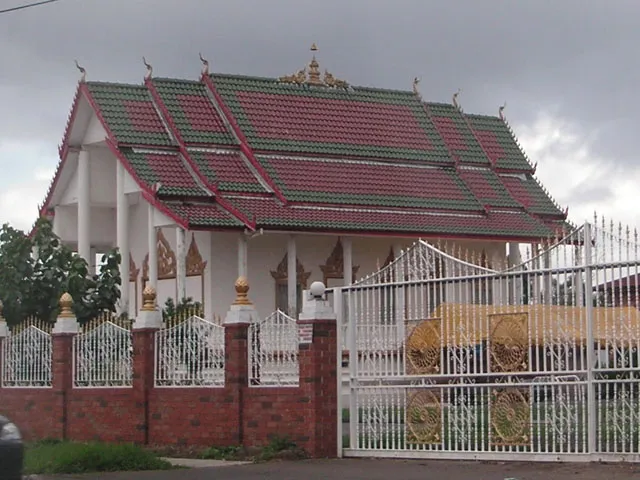 Wat Prayortkeo Dhammayanaram in Smithfield Road, Edensor Park, NSW. This a Buddhist temple for the Laotian community.