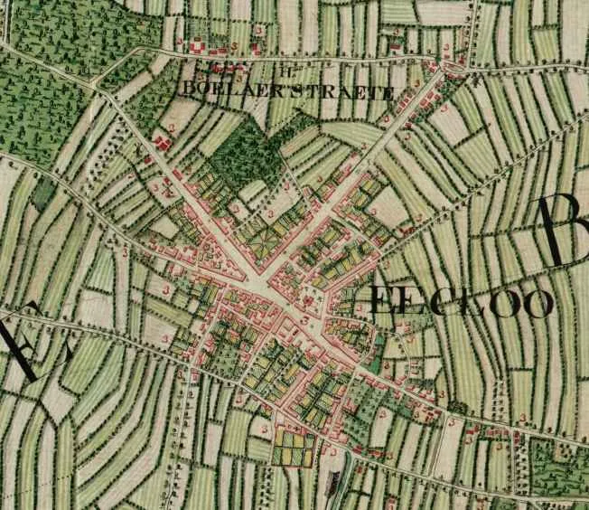 Eeklo, Belgium_;_
detail from Ferraris_Map