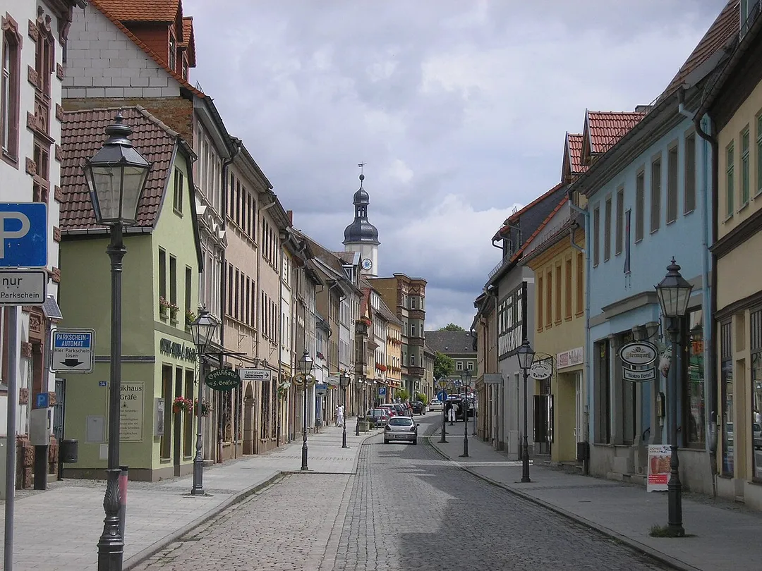 Die Altstadt von Eisenberg (Thüringen).