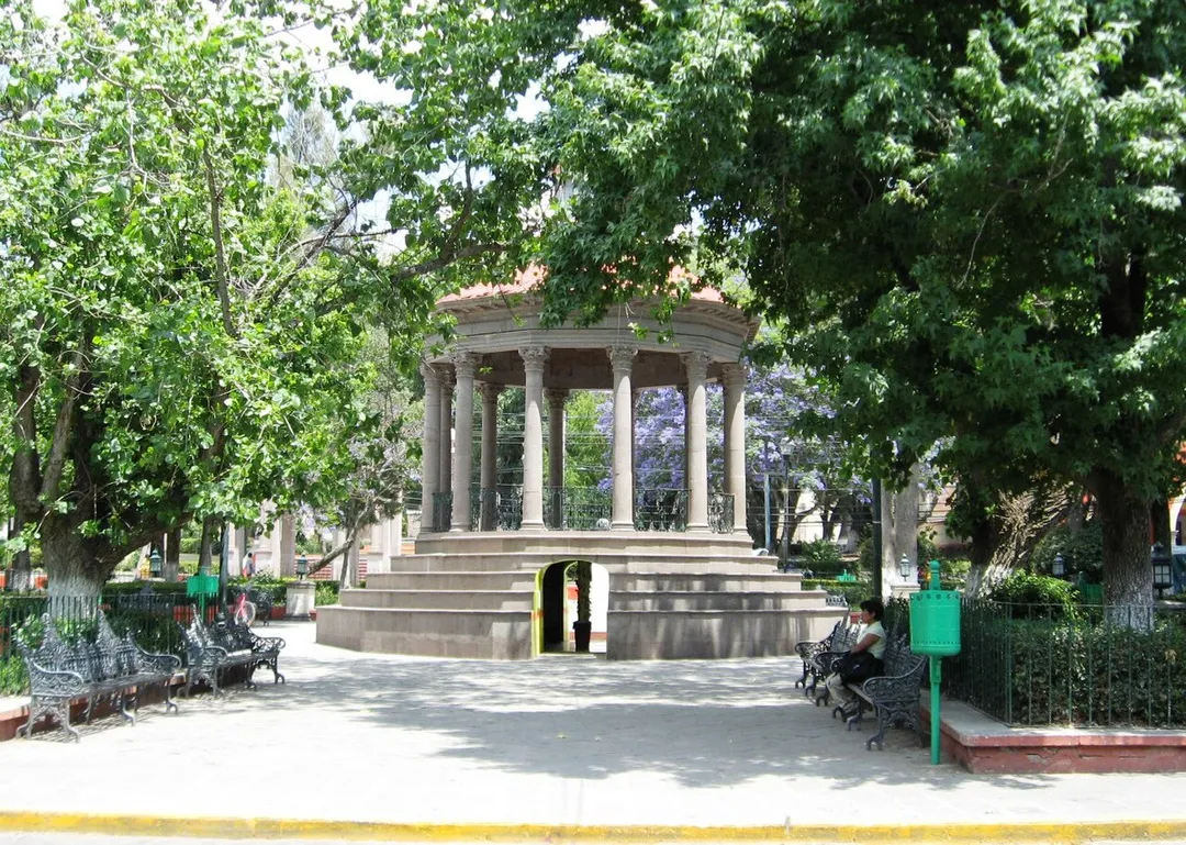 Centenario Kiosk in the main plaza of Temascalcingo, State of Mexico, Mexico