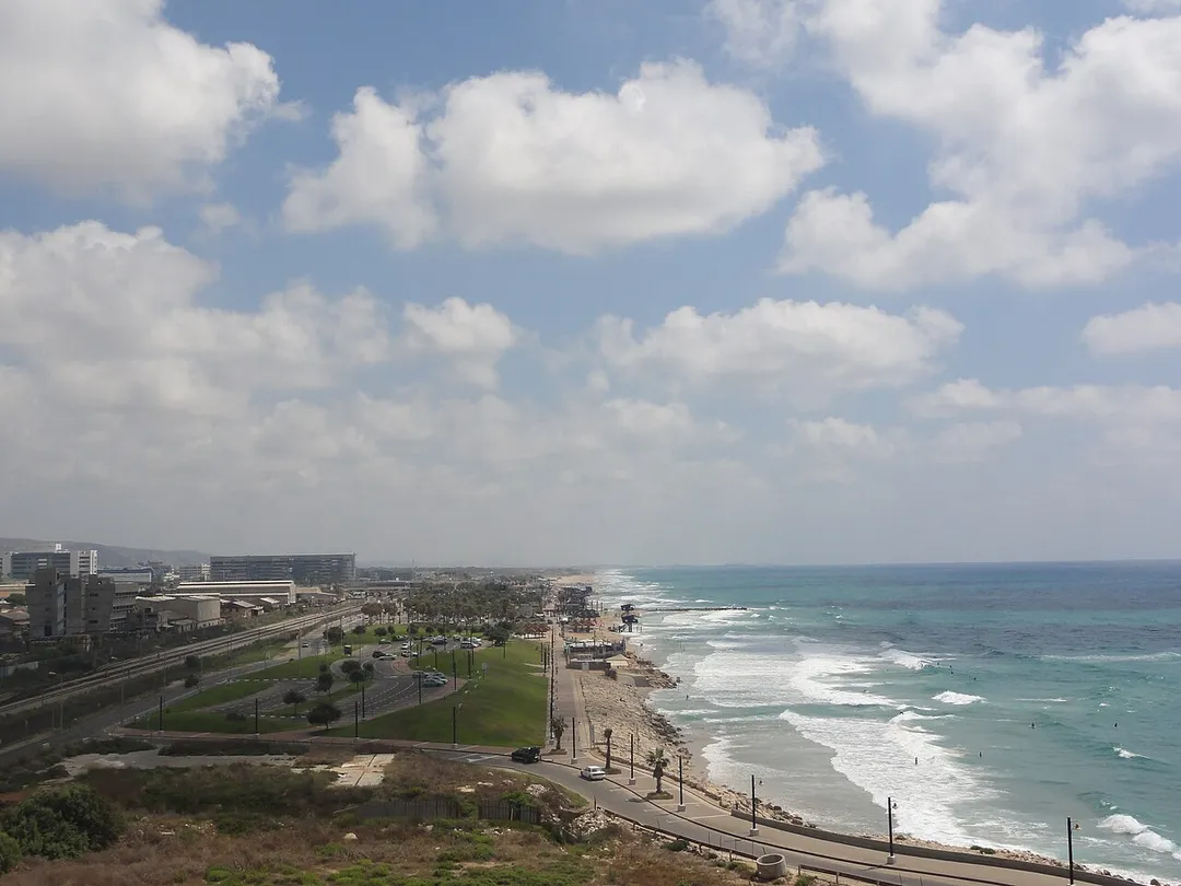 Beach of Haifa, Israel