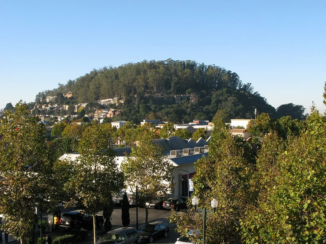 Albany Hill from El Cerrito Plaza BART station