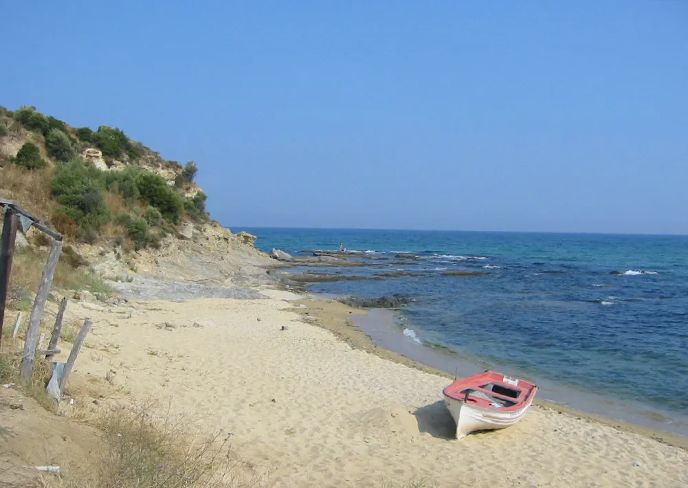 Beach in the municipality of Elsftheres, Kavala, Greece