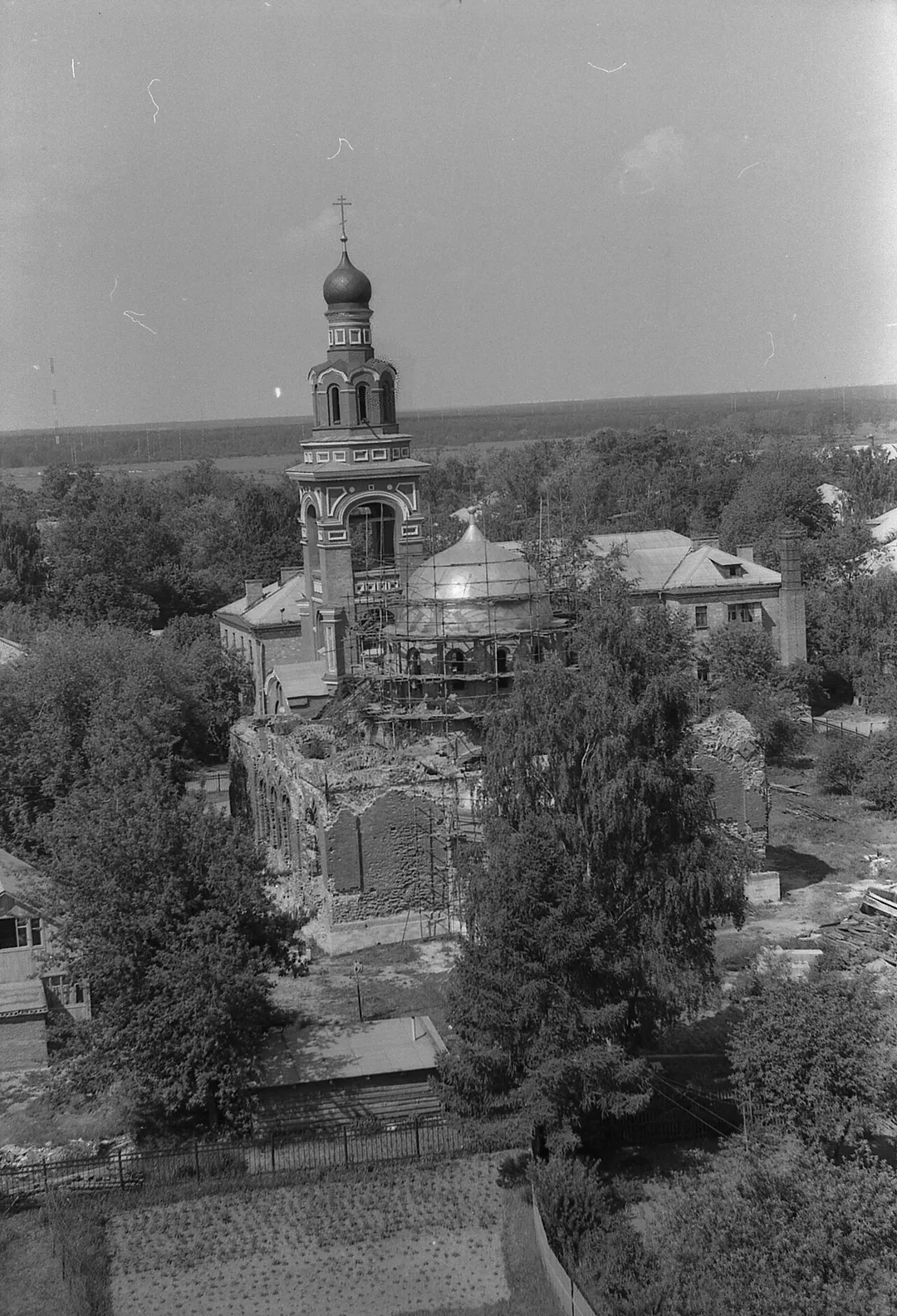 Russia, Elektrougli. Church of the Holy Trinity, 1994 year.