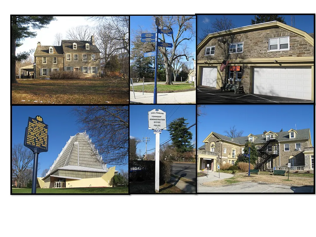 A collage of places in Elkins Park, PA