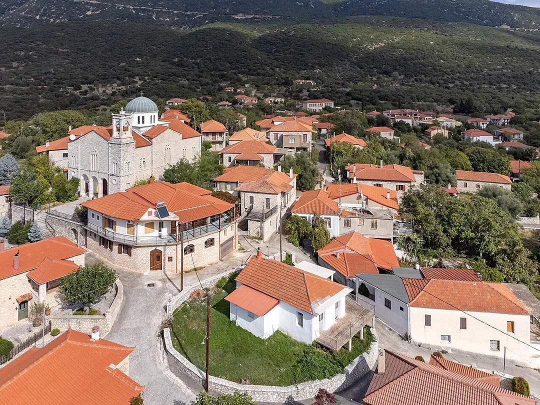 Aerial view of Elliniko, Arcadia.
