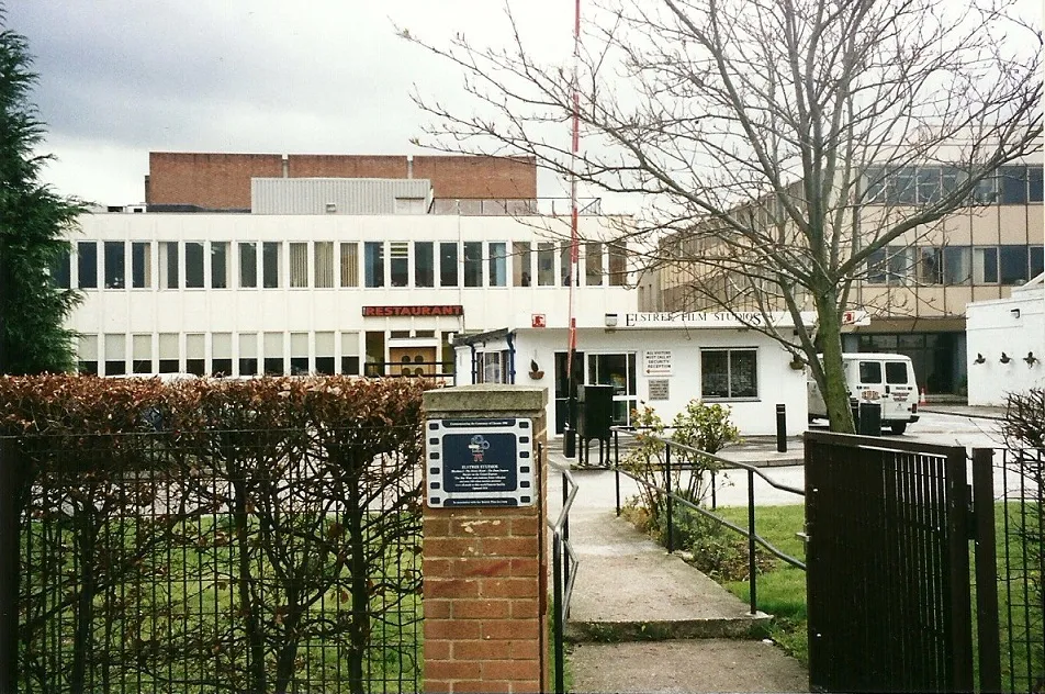 Elstree Studios main gate, taken in the late 1990s.