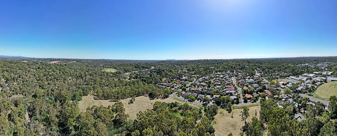 Barak Bushland reserve from above. January 2023.