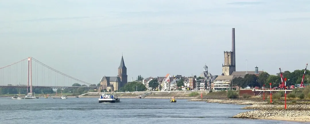 Emmerich am Rhein, view from the east to the riverside