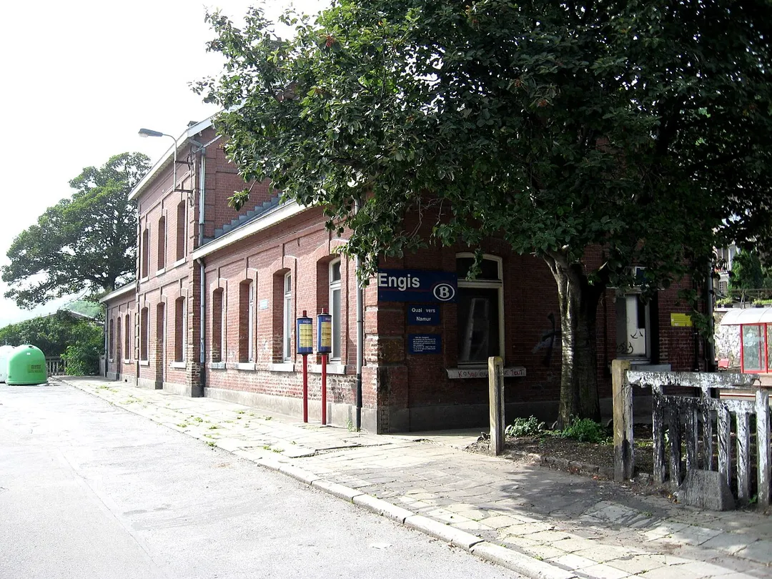 Train station of Engis, Liège, Belgium