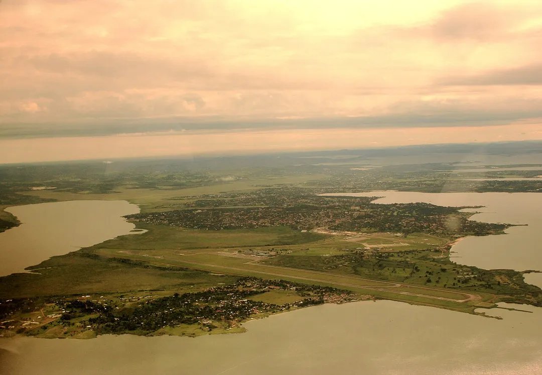 CityEntebbe situated along Lake Victoria, Uganda