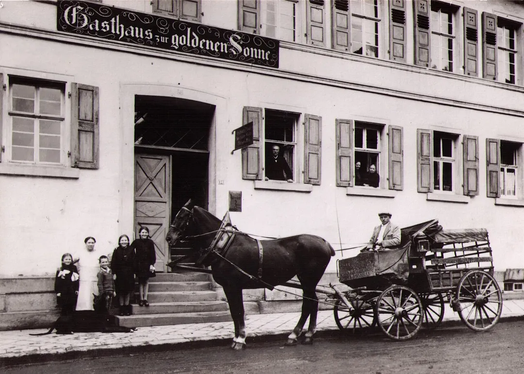 Gasthaus Sonne in Eppingen um 1900