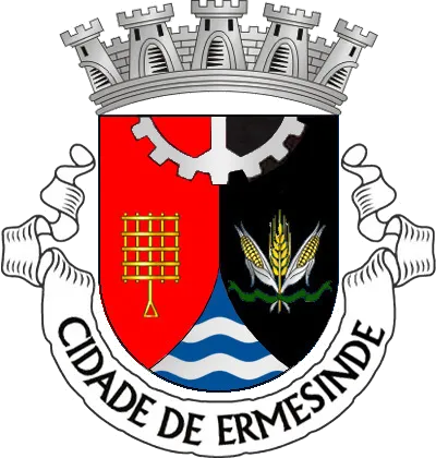 Crest of Ermesinde parish, Valongo municipality (Portugal)

Made by User:Brian Boru, based on a crest of Sérgio Horta
