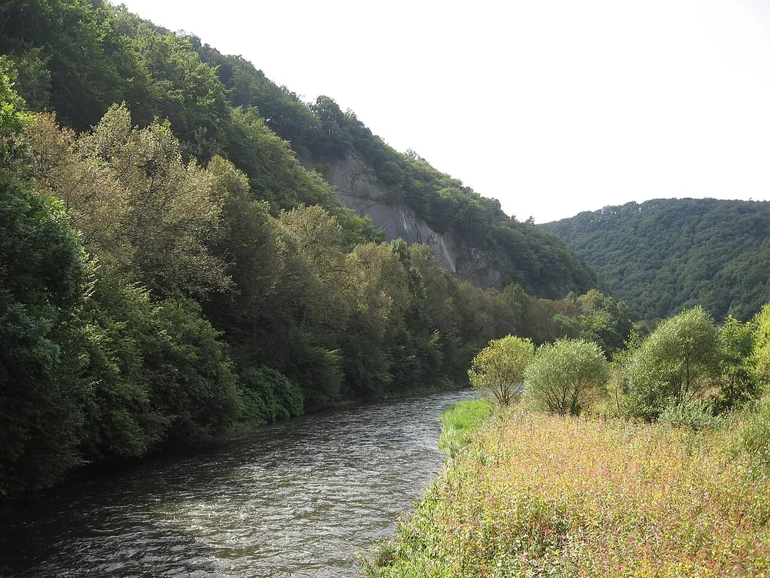 Fluss Sauer bei Erpeldange bei Ettelbrück