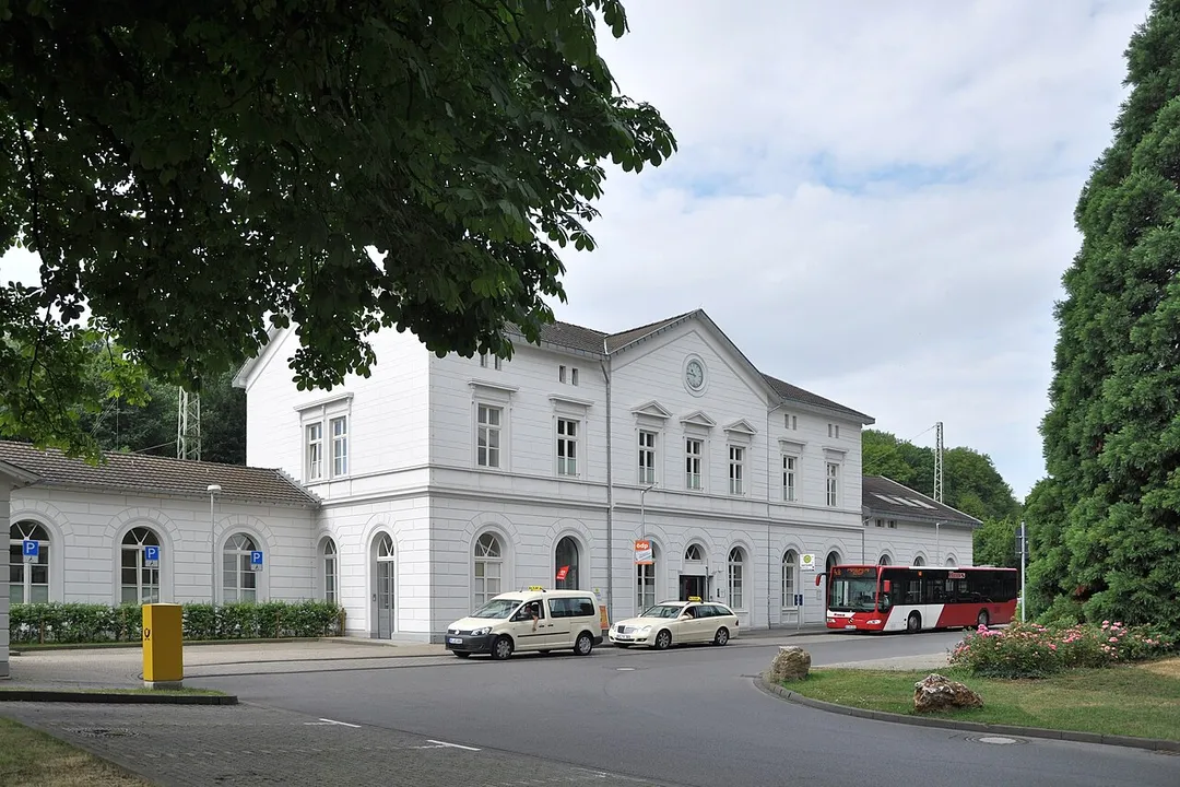 Eschweiler Central Station, station building after its renovation.