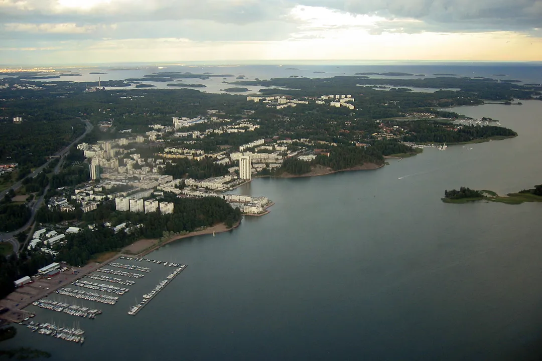 Aerial view of Kivenlahti, Espoo, Finland
