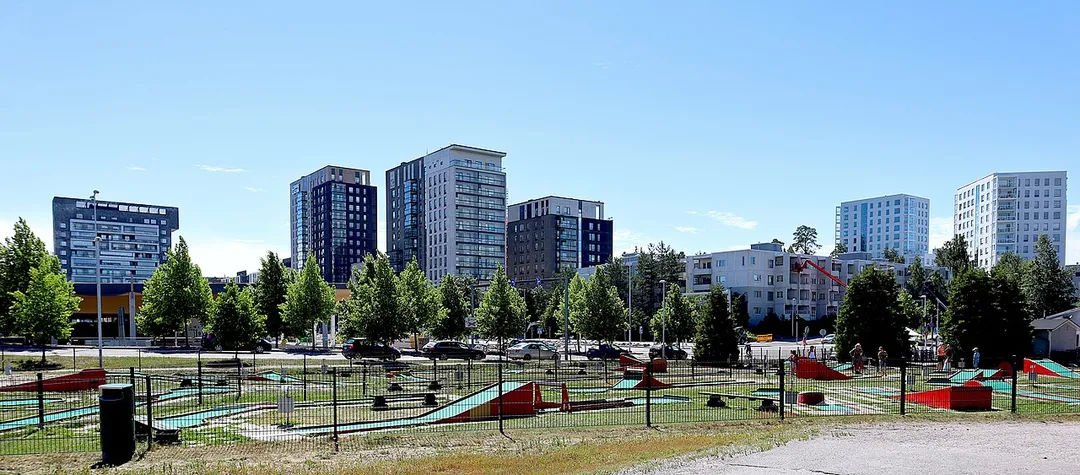 The center of Espoonlahti, Espoo, Finland
