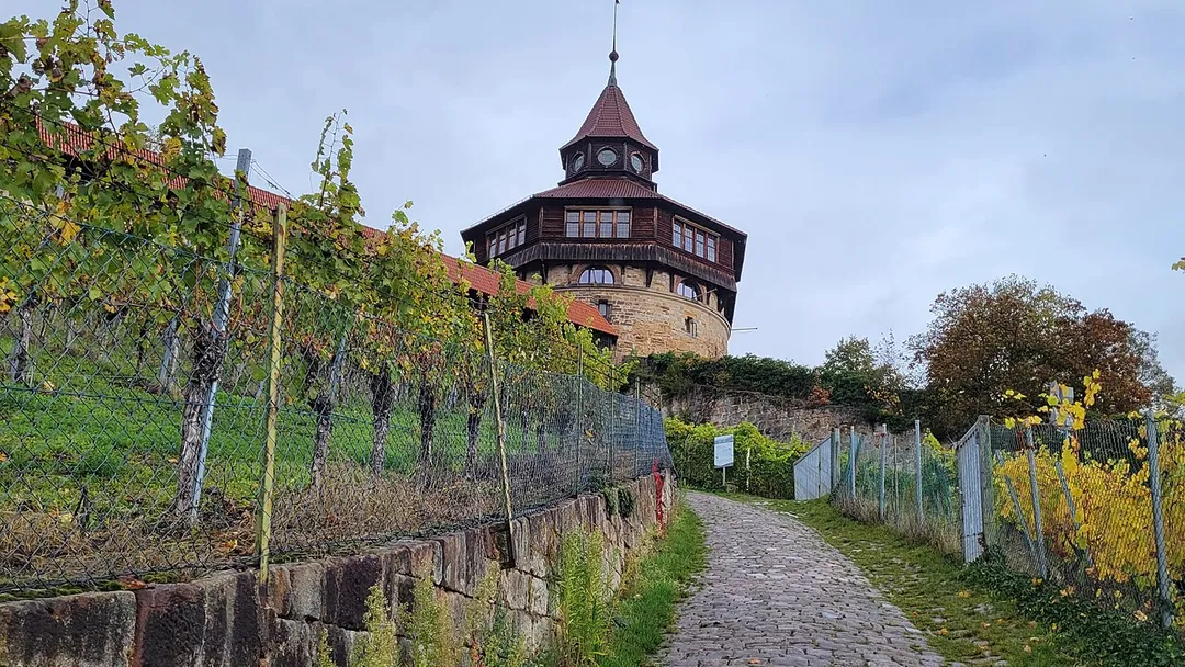 "The Fat Tower" at Esslingen a.N., part of the remaining defensive bastion of the city.