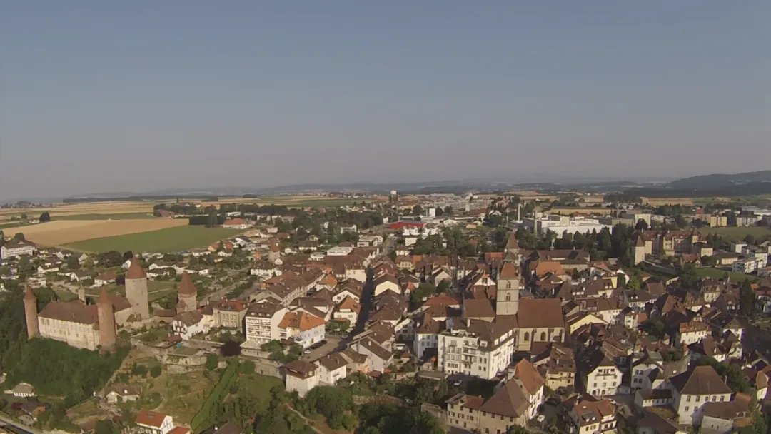Aerial view of Esta, still image from a gopro video.