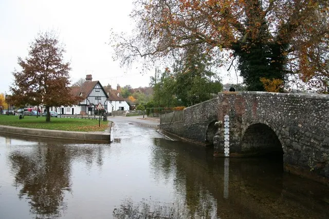 Aegen's Ford across the River Darrent, Eynsford, Kent