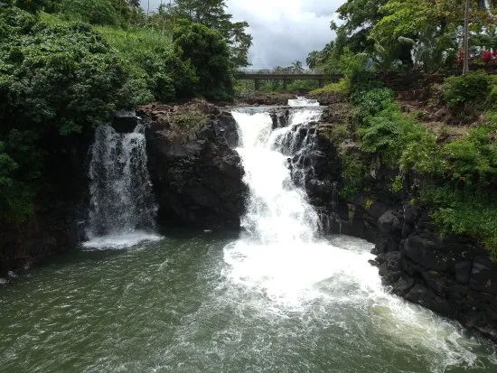 Falefa Falls, popular swimming and recreational spot for locals and tourists.
