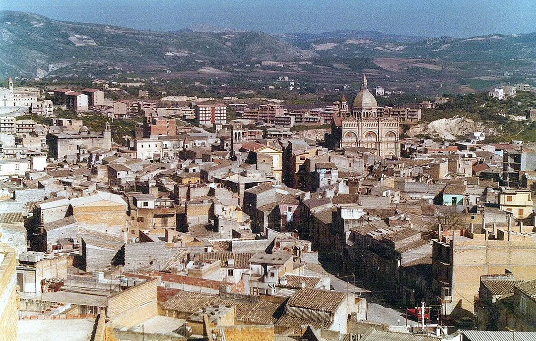 Panorama di Favara, 1982.