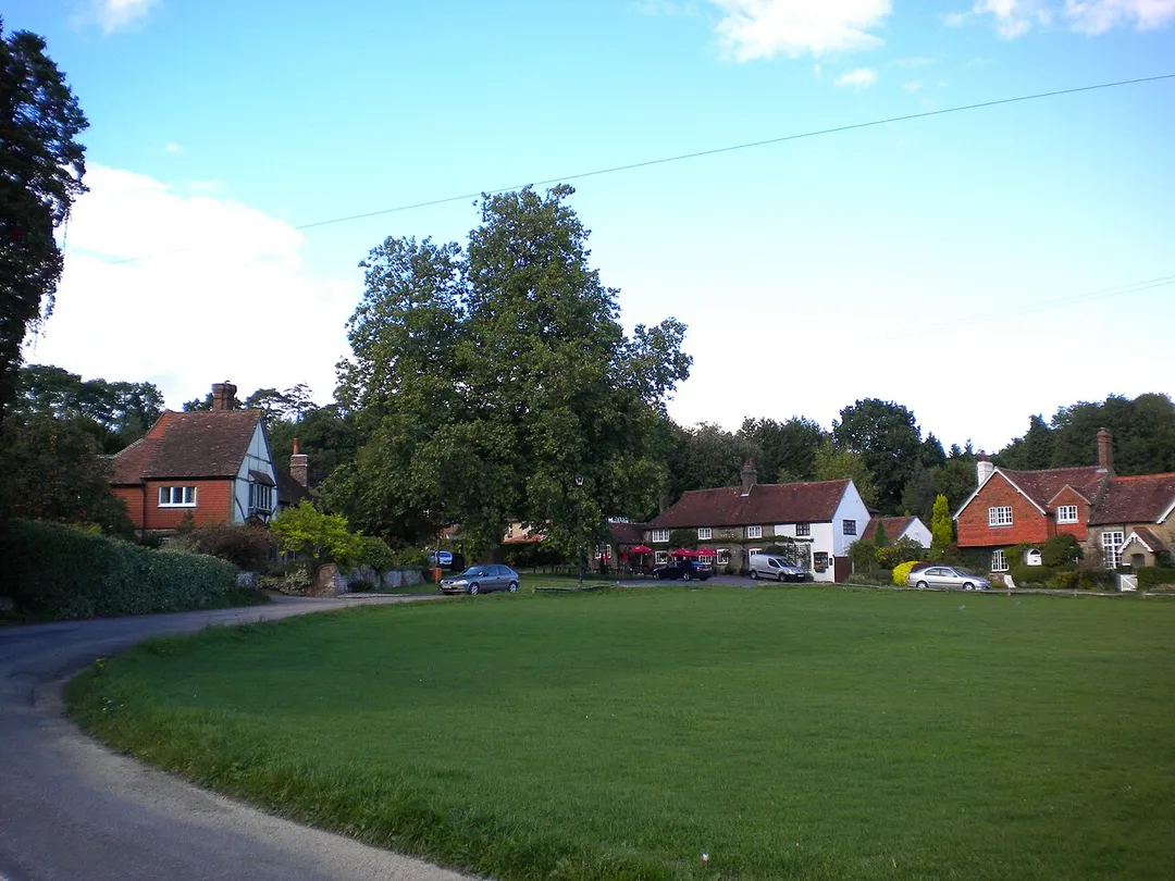 The green at Fernhurst, West Sussex, England