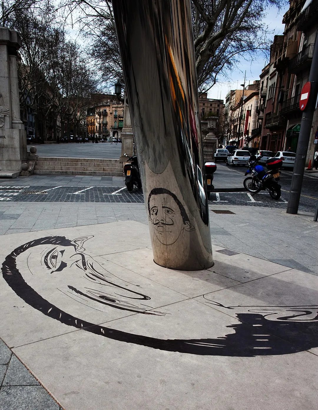 The Face of Dali, a surrealist tribute to Salvadore Dali in the town of Figueres, Catalonia.