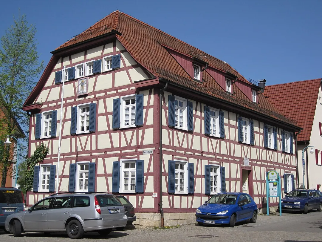 Alte Schule in Filderstadt-Bonlanden, 1770 bis 1773 erbaut. Oberdorfstraße 10