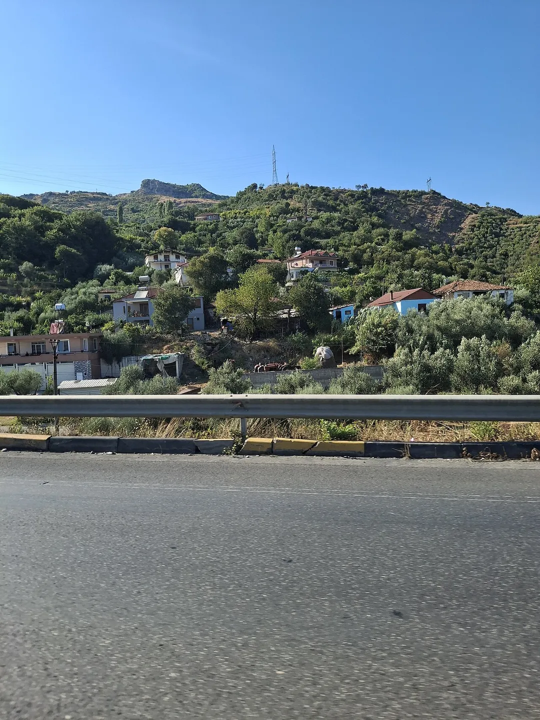 The skyline of Fikas, Albania.