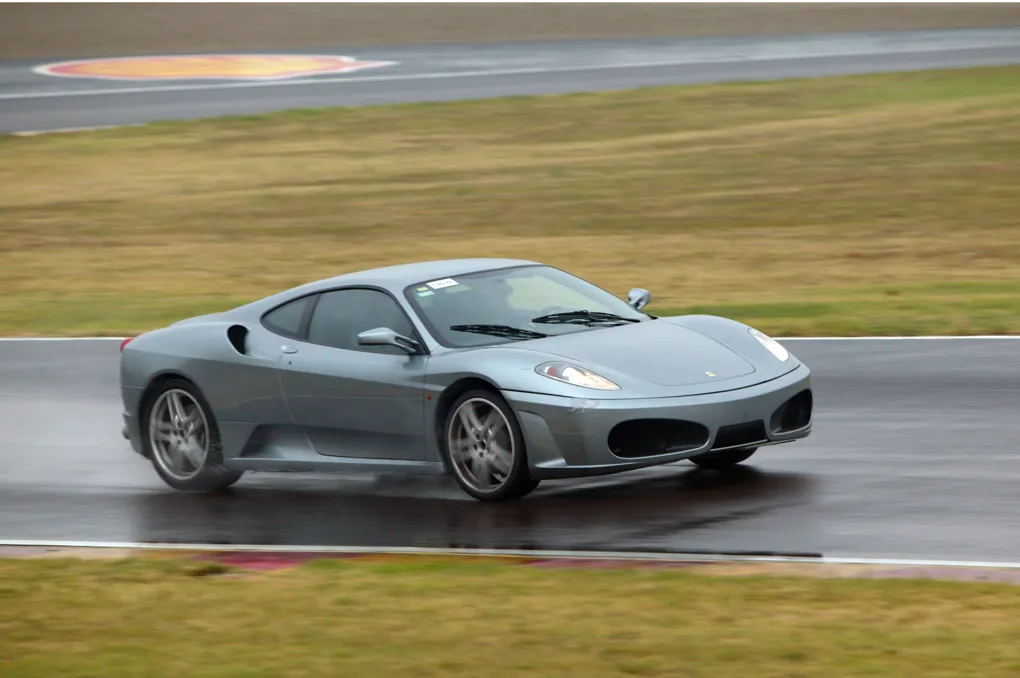 Ferrari F430 in test on the Fiorano Circuit